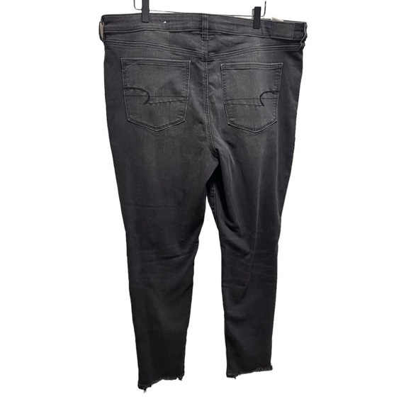 American Eagle Outfitters Black Distressed Jeggings Size 20 - Picture 2 of 9